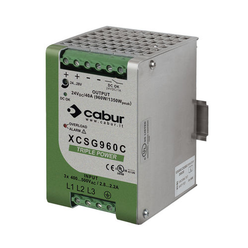 Alimentation électrique sur rail DIN - XCSG500  - Cabur - AC/DC / à sortie simple / linéaire