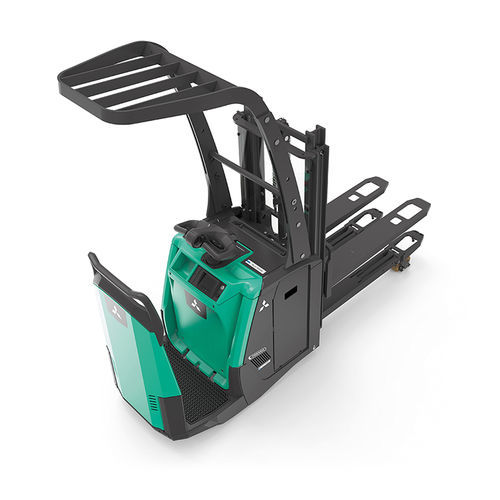 Gerbeur pour transport de 2 palettes à la fois - PREMiA EM PBV/PBF20N3D(R)(S) series - Mitsubishi Forklift Trucks - électrique / à conducteur porté debout / 24 V