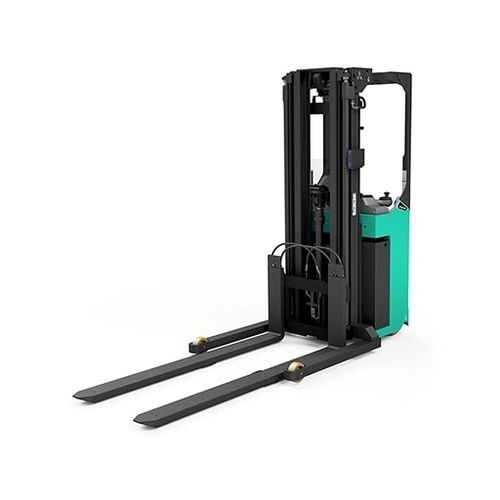 Gerbeur sur batterie - AXIA XL SBR12N2TF  - Mitsubishi Forklift Trucks - à conducteur porté debout / 24 V / pour transport de 2 palettes à la fois