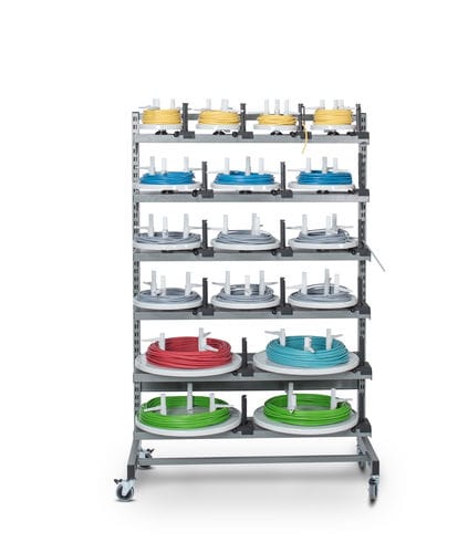 Rayonnage d'atelier - MATBOI - Kabelmat Wickeltechnik GmbH - multistockage / à étagères / dynamique