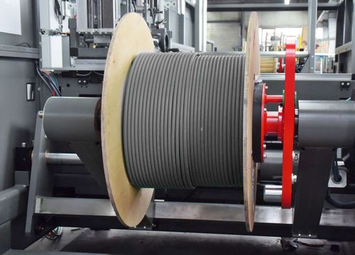 Machine de bobinage de câbles - UMROL 1600 (1800) AUF - Kabelmat Wickeltechnik GmbH - pour fabrication de tube / automatique