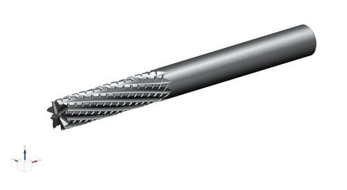 Fraise en bout - CM150 Multi-Tooth End Mill SC - CVD coated "Nicked" - LEUCO Ledermann GmbH & Co. KG - carbure monobloc / à rainurer / d'ébauche