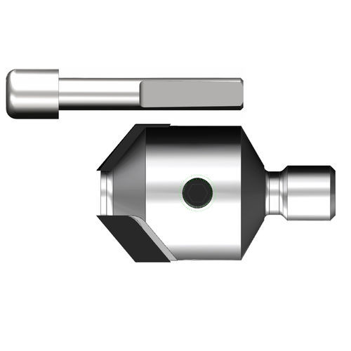 Foret monobloc - CC020 Countersink DP - interchangeable pilot - LEUCO Ledermann GmbH & Co. KG - ISO N matières non-ferreuses / ISO S superalliages réfractaires et titane / pour composites