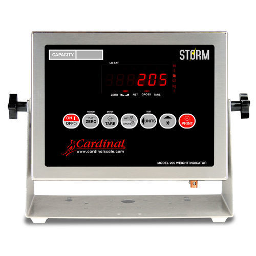 Indicateur de pesage affichage à LED - 205 Storm - Cardinal Scale - benchtop / mural / pour environnements sévères