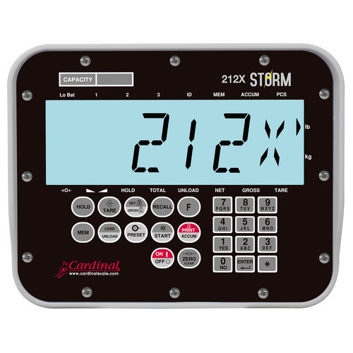 Indicateur de pesage affichage LCD - 212X Storm - Cardinal Scale - mural / robuste / IP66