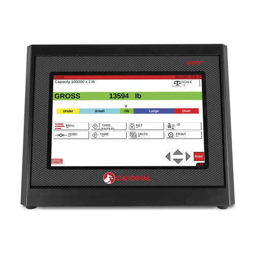 Indicateur/contrôleur de pesage numérique - 825 series - Cardinal Scale - résistant aux intempéries / à écran tactile / en acier inoxydable