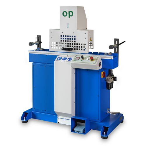 Machine de découpe à lame rotative - TF4 - OP Srl - pour caoutchouc / de tuyau flexible / à pied