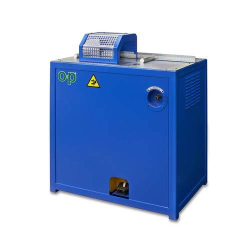 Machine de découpe à lame rotative - TF3 PI - OP Srl - pour caoutchouc / de tuyau flexible / à pied