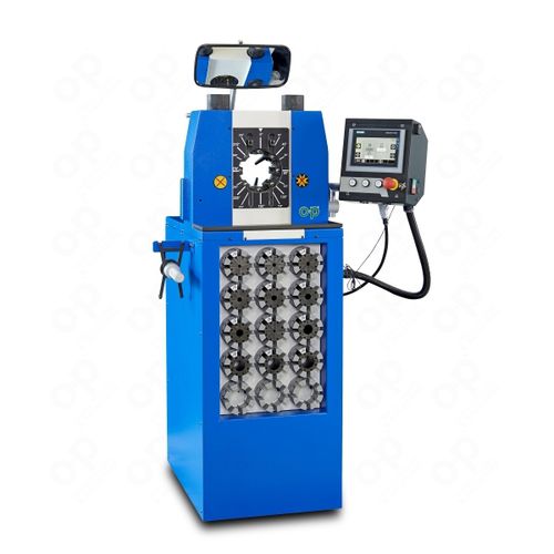Machine de sertissage de tuyau flexible - TUBOMATIC V59 ES - OP Srl - semi-automatique / hydraulique / contrôlée par PLC