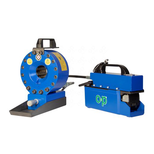 Sertisseuse de tuyau flexible - TUBOMATIC H47 E-PUMP - OP Srl - pour flexible hydraulique / manuelle / portable