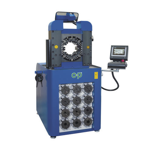Machine de sertissage de tuyau flexible - TUBOMATIC V159ES - OP Srl - semi-automatique / hydraulique / contrôlée par PLC