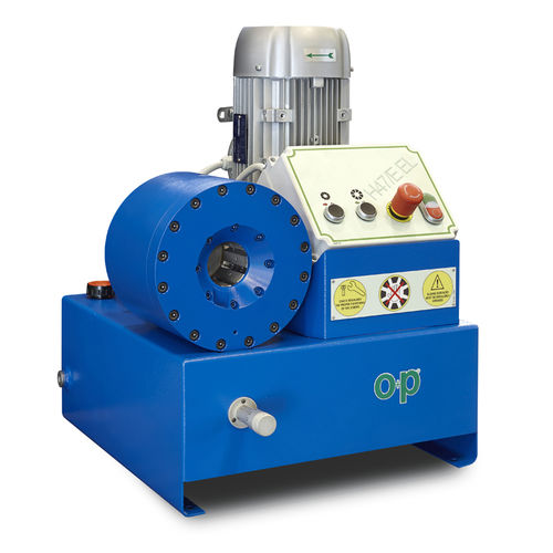 Sertisseuse de tuyau flexible - TUBOMATIC H47/E EL - OP Srl - pour flexible hydraulique / automatique