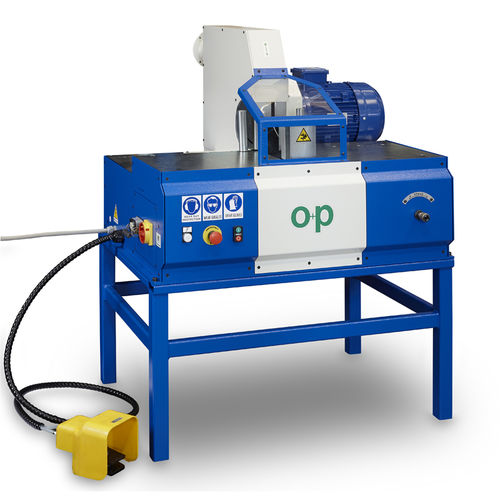 Machine de découpe à lame rotative - TF5 ECO - OP Srl - pour caoutchouc / de tuyau flexible / à pied