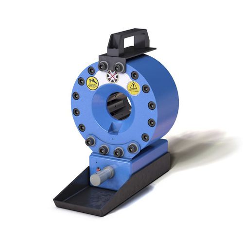 Sertisseuse de tuyau flexible - TUBOMATIC H47 E - OP Srl - pour flexible hydraulique / manuelle / hydraulique