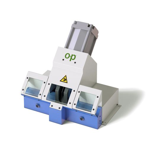Machine de découpe à lame rotative - TT30PI - OP Srl - pour caoutchouc / de tuyau flexible / pneumatique