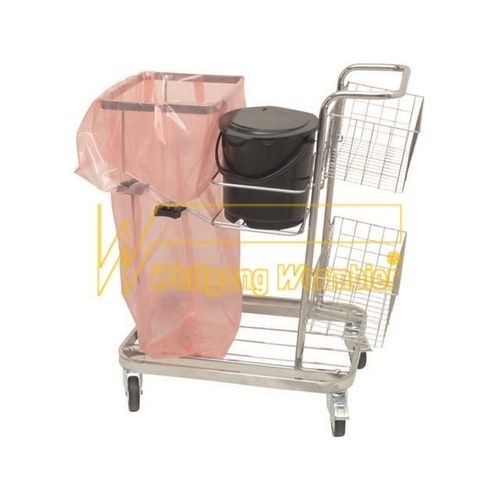 Chariot de nettoyage - Wolfgang Warmbier GmbH & Co. KG Systeme gegen Elektrostatik - en métal / pour conteneur à déchets / à roulettes