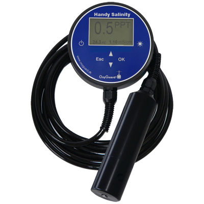 Appareil de mesure de salinité - Handy Salinity - OxyGuard - pour l'aquaculture / portable / automatique