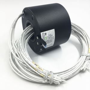 Collecteur tournant avec alésage - BTH2586 - ByTune Electronics - pour table rotative / en argent / IP54