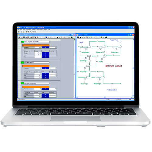 Logiciel de bilan matière - BILCO - CASPEO mineral processing software and consulting - de gestion de production / de contrôle de process / d'analyse de données