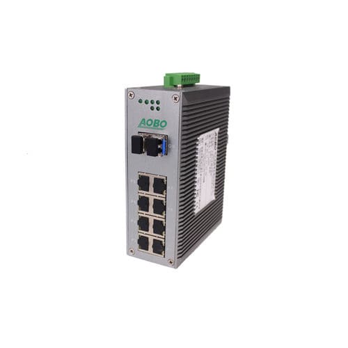 Commutateur Ethernet administrable - AOBO 6012 series - HANGZHOU AOBO TELECOM.,LTD. - 12 ports / Gigabit Ethernet / sur rail DIN
