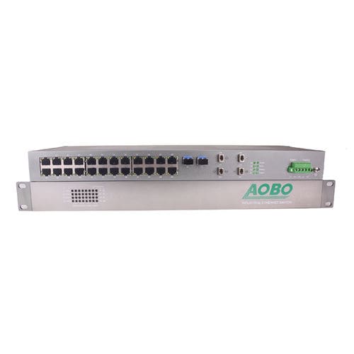 Commutateur Ethernet non administrable - AOBO 3128 series - HANGZHOU AOBO TELECOM.,LTD. - 24 ports / Gigabit Ethernet / sur rack