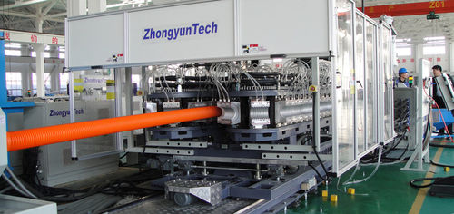 Ligne d'extrusion avec refroidissement à eau - ZC series  - Zhongyun Group - pour tubes annelés / pour PVC / pour tubes de drainage