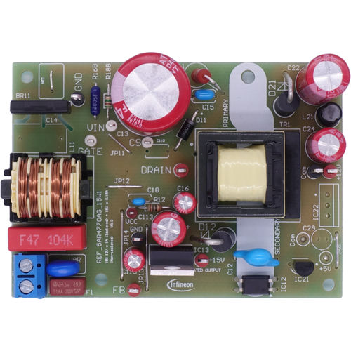 Alimentation électrique châssis ouvert - REF_5AR4770AG_15W1 - Infineon Technologies AG - AC/DC / régulée / à découpage