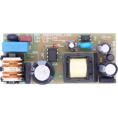 Alimentation électrique AC/DC - REF_5QR2270AZ_12W1 - Infineon Technologies AG - châssis ouvert / à sortie simple / à découpage