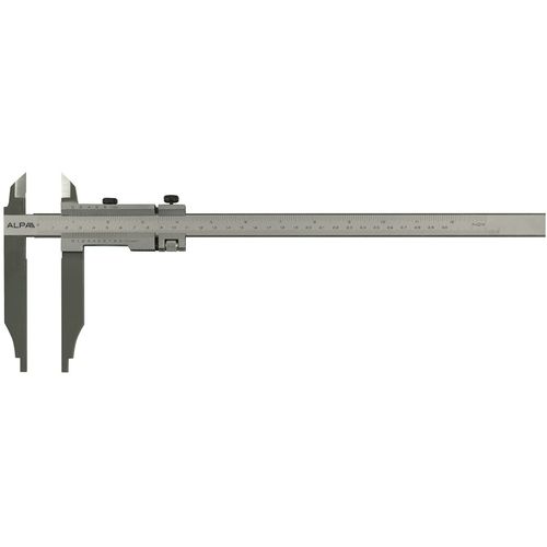 Pied à coulisse à vernier - Alpa Metrology - en acier inoxydable / à reglage fin