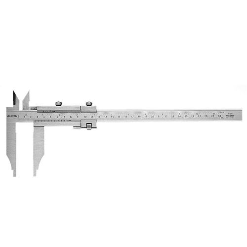 Pied à coulisse à vernier - AB045 - Alpa Metrology - en acier inoxydable / pour mesures intérieures / à reglage fin