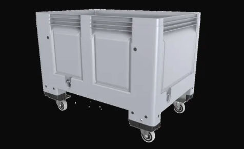 Caisse-palette en plastique - BigBox  - IPL Schoeller - de stockage / ronde / à roulettes