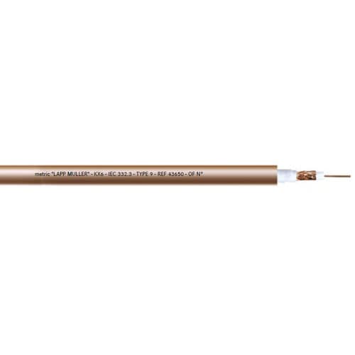 Câble optique audio/vidéo - 43650 - Lapp Muller - coaxial / isolé / résistant au feu
