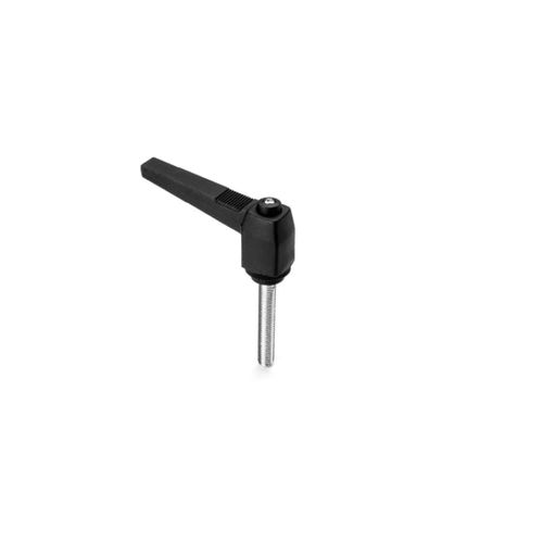 Manette indexable en thermoplastique - KRP series - GAMM - en acier / réglable / avec insert fileté