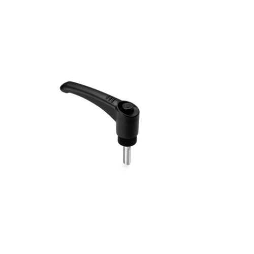Manette indexable en thermoplastique - LRP series - GAMM - en acier / réglable / avec insert fileté