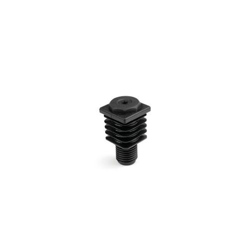 Pied pour tube carré - PRQ - GAMM - en plastique / réglable / fileté