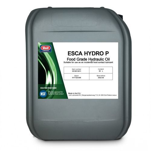 Huile de lubrification - ESCA HYDRO P - UNIL LUBRICANTS - de contact / synthétique / pour l'industrie agroalimentaire