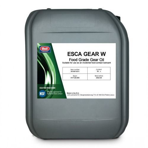 Huile de lubrification - ESCA W - UNIL LUBRICANTS - synthétique / pour engrenage / pour l'industrie agroalimentaire