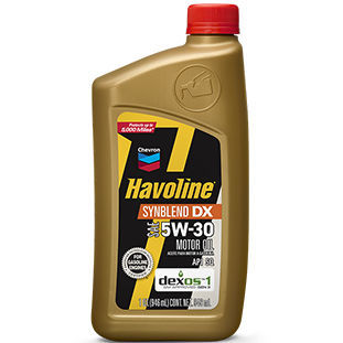 Huile de lubrification - Havoline® SynBlend DX - Chevron Lubricants (Mfg.) - synthétique / pour moteur / 5W30