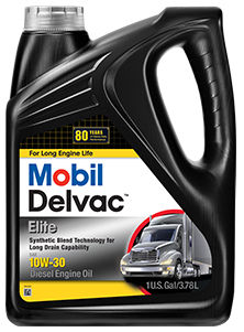 Huile synthétique - Mobil Delvac™ Elite - Mobil Delvac (Mfg.) - à usage industriel / 10W30 / haute température