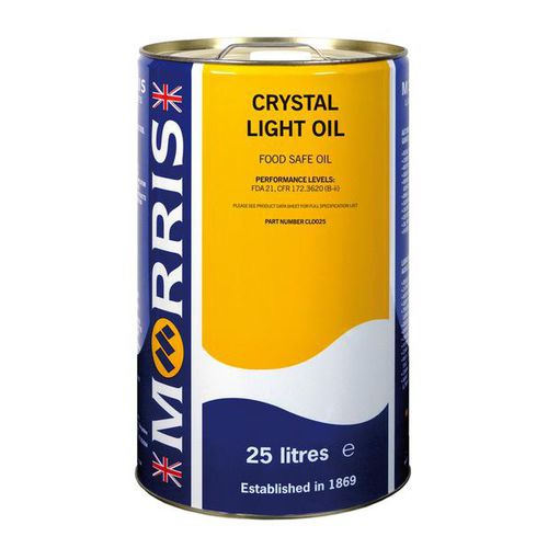 Huile de lubrification - Crystal Light - Morris Lubricants (Mfg.) - de protection / organique / pour le secteur alimentaire