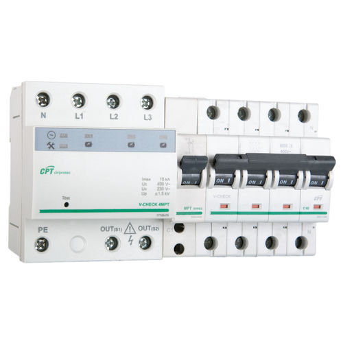 Parafoudre de type 2 - V-CHECK 4MPT-25 - Cirprotec - classe II / pour applications télécom / contre les surtensions