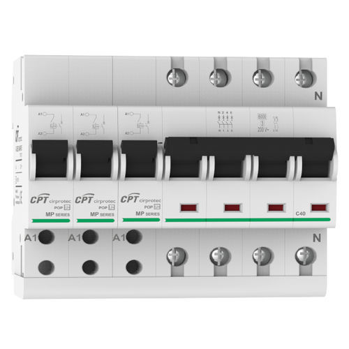 Parafoudre pour applications télécom - V-CHECK 4MP-25 - Cirprotec - contre les surtensions / triphasé / 4 pôles