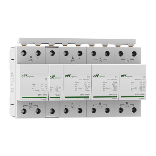 Parafoudre de type 1 - CSH4-25/400 TT - Cirprotec - classe I / de télécommunication / monobloc