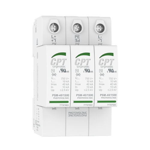 Parafoudre de type 2 - PSM3-40/600 PV - Cirprotec - classe II / pour applications télécom / pour installation photovoltaïque