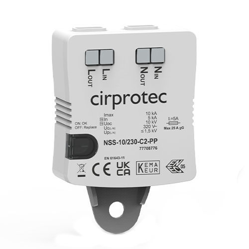 Parafoudre de type 2 - NSS-10/230-C2-PP - Cirprotec - de type 3 / classe II / classe III