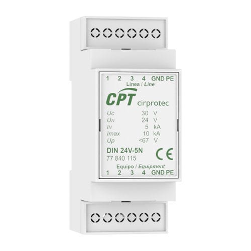 Parafoudre pour installation photovoltaïque - DIN 12V-5N - Cirprotec - monobloc / sur rail DIN