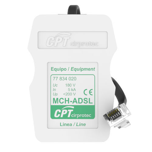 Parafoudre de ligne ADSL - MCH-ADSL - Cirprotec - pour ligne téléphonique / 1 paire / RJ45