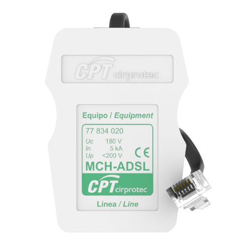 Parafoudre de ligne ADSL - MCH-PP - Cirprotec - pour ligne téléphonique / 1 paire / RJ45