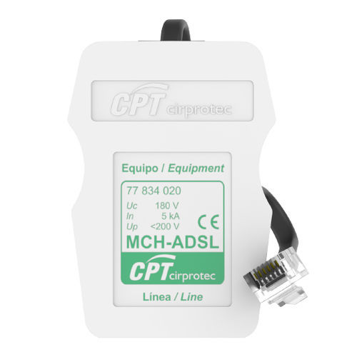 Parafoudre de ligne ADSL - MCH-RDSI - Cirprotec - pour ligne téléphonique / 2 paires / RJ45