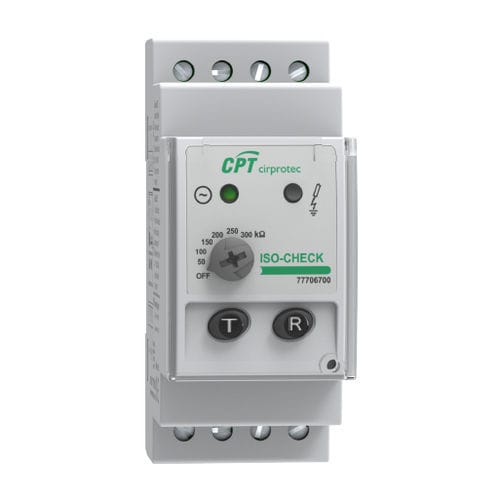 Contrôleur d'isolement pour réseau AC - ISO-CHECK 120V - Cirprotec - sur rail DIN / pour applications photovoltaïques / pour borne de recharge de véhicules électriques